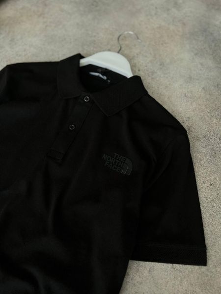 Мужская футболка Поло The North Face черная Тенниска ТНФ Моло-71-1 фото