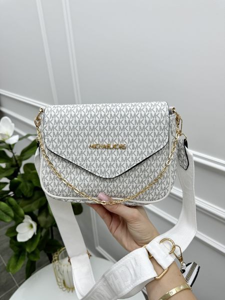 Жіноча сумка Michael Kors 2 в 1 біла Any-20212-4 (коп1) фото