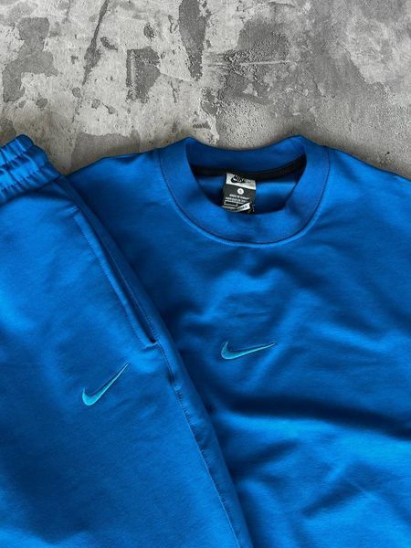 Мужской летний костюм Nike Футболка Штаны синий Комплект Найк Моло-110-83 фото