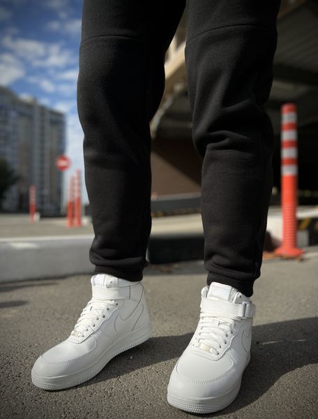 Мужской зимний спортивный костюм Nike черный Комплект Найк Худи Штаны Мой-10 фото
