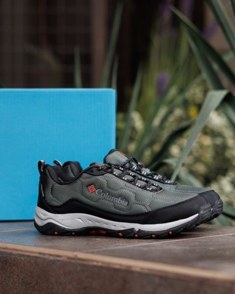Мужcкие зимние кроссовки Columbia Firecamp Fleece Gore-Tex Black Green Grey хаки Коламбия Гортекс Флис Pow-CL023 2 фото