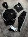 Мужской костюм Adidas 4в1 черный Комплект Адидас Свитшот Штаны Футболка Кепка Мой-68 1 фото 1