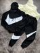 Чоловічий зимовий спортивний костюм Nike Big Swoosh чорний Комплект Найк Худі Штани з капюшоном Univer-84 фото 2