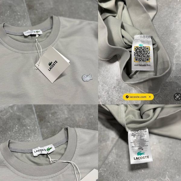 Чоловічий світшот Lacoste сірий Кофта Лакост без капюшона Моло-LC41 фото