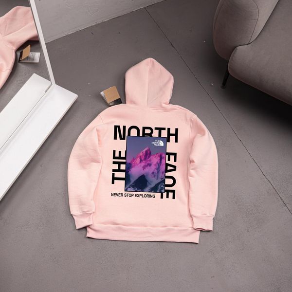 Мужское зимнее худи The North Face с капюшоном фиолетовое Толстовка ТНФ Ads-479 фото