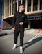 Мужской зимний спортивный костюм Nike черный Комплект Найк Худи Штаны Мой-10 фото 1