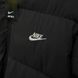 Чоловіча зимова двостороння куртка Nike Big Swoosh на хутрі чорна Пуховик Найк без капюшона Хар-485 2 фото 3