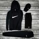 Мужской спортивный костюм Nike черный Hot-113/Ow фото 1