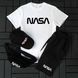 Мужской летний костюм Nasa Футболка Шорты Кепка Барсетка черный комплект Наса Ow-150 фото 3