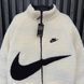 Чоловіча зимова двостороння куртка Nike Big Swoosh на хутрі чорна Пуховик Найк без капюшона Хар-485 2 фото 6