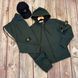 Мужской зимний спортивный костюм Stone Island темно-серый Комплект Стон Айленд с капюшоном Sta-189 фото 3