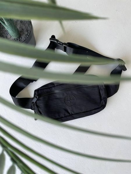 Месенджер Stone Island нейлон чорна Сумка через плече Стон Айленд Гла-122 фото