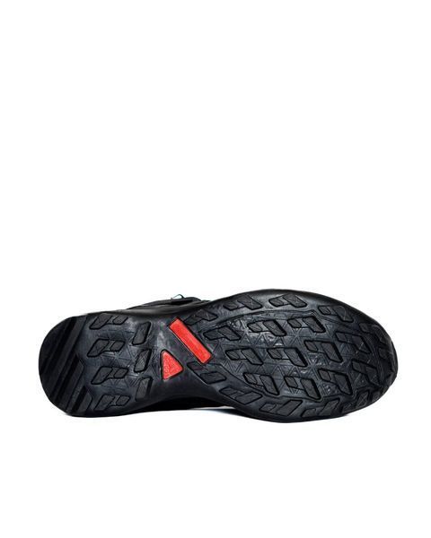 Мужские зимние кроссовки Adidas Terrex Fast R Mid Gore-Tex черные Адидас рипстоп на гортекс Pow-AD115 фото
