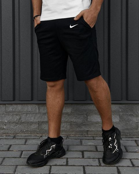 Чоловічі спортивні шорти Nike чорні трикотажні Найк Univ-000407 (коп3) фото