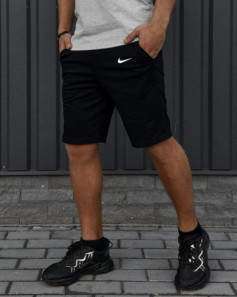 Чоловічі спортивні шорти Nike чорні трикотажні Найк Univ-000407 (коп3) фото
