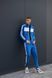 Мужской спортивный костюм Adidas без капюшона синий Комплект Адидас Кофта Штаны Хар-239 2 фото 8