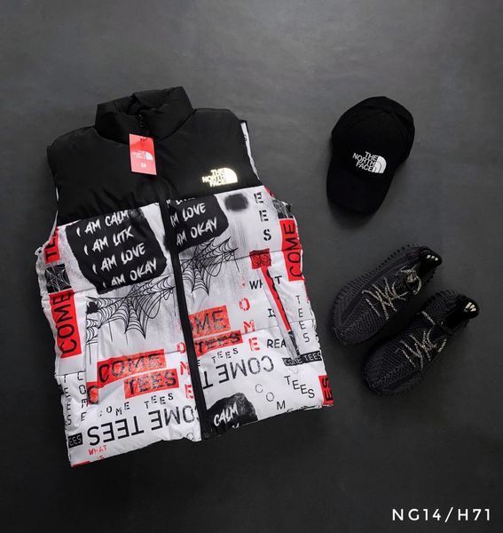Мужская жилетка The North Face 700 черная Безрукавка ТНФ Бандана Smm-NG10 фото