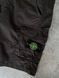 Чоловічі шорти карго Stone Island чорні Бриджі Стон Айленд з кишенями моло-ST60 фото 2