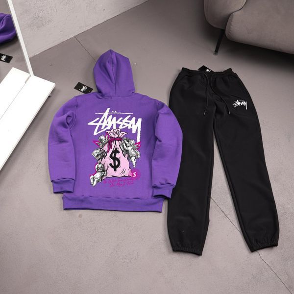 Чоловічий зимовий спортивний костюм Stussy бежевий Комплект Стуссі Худі Штани плащівка Ads-540 фото