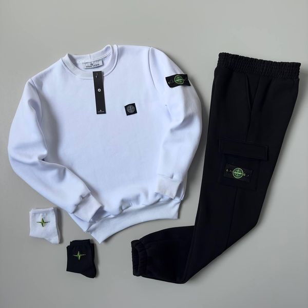 Мужской зимний спортивный костюм Stone Island бордовый Комплект Стон Айленд без капюшона Хар-348 фото