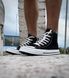 Мужские высокие кеды Converse All Star черные Конверс Олд стар Arm-KN1 фото 1