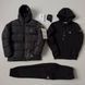 Мужской зимний спортивный костюм Stone Island 3в1 бордовый с черным Комплект Стон Айленд Костюм Зимняя куртка Хар-372 фото 6
