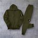 Мужской спортивный костюм Stone Island хаки Комплект Стон Айленд Кофта на змейке Штаны Univer-22 5 фото 2