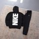 Мужской спортивный костюм Nike черный с капюшоном Комплект Худи Штаны Найк Ads-390 фото 1