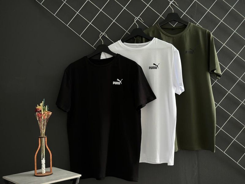 Чоловіча футболка The North Face 3 шт. чорна хакі біла бавовняна Теніска ТНФ Rap-RD177/RD178/RD179 фото