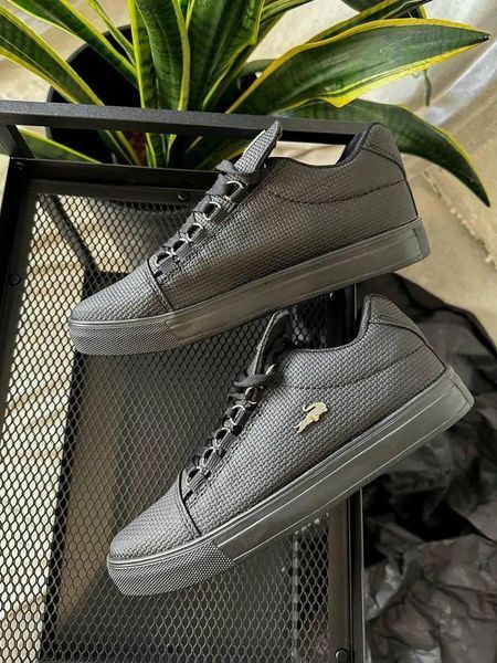 Мужские кроссовки Lacoste черные кожаные Кеды Лакост весенние летние Arm-LK004 фото