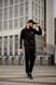 Чоловічий спортивний костюм Adidas чорний Комплект Адідас Кофта на змійці Штани Мой-51 3 фото 4