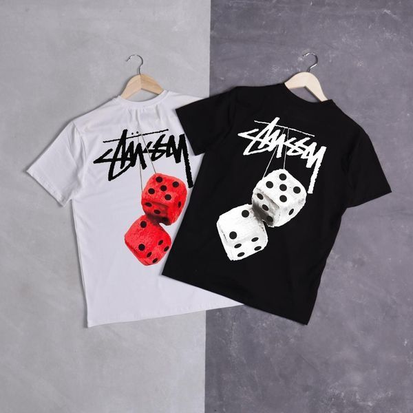 Чоловіча футболка Stussy чорна бавовняна Теніска Стуссі Ads-214 фото
