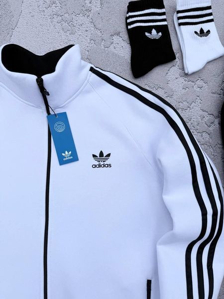 Мужской зимний спортивный костюм Adidas белый Комплект Адидас без капюшона Хар-72 фото