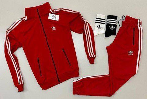 Мужской спортивный костюм Adidas без капюшона красный Комплект Адидас Univer-20 3 фото