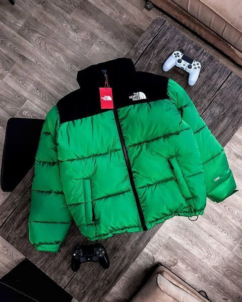 Чоловіча зимова куртка The North Face оверсайз зелена Пуховик ТНФ Arm-TH8 фото