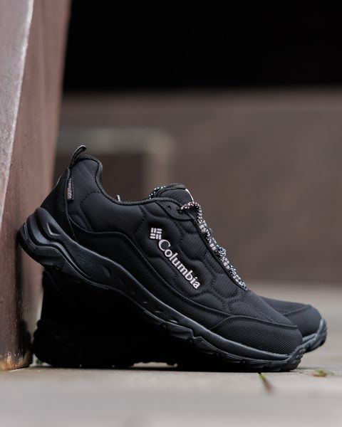 Мужcкие зимние кроссовки Columbia Firecamp Fleece Gore-Tex Black черные Коламбия Гортекс Флис Pow-CL024 2 фото