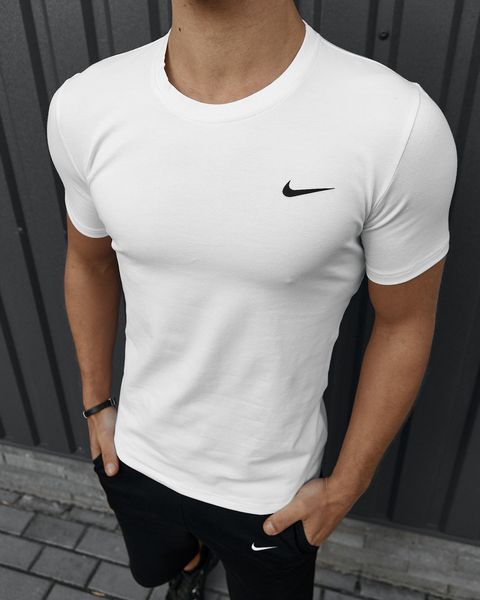 Мужской летний костюм Nike Футболка Шорты Барсетка белый комплект Найк Intr-1586983583 фото