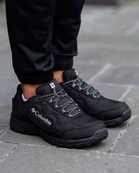 Мужcкие зимние кроссовки Columbia Firecamp Fleece Gore-Tex Black черные Коламбия Гортекс Флис Pow-CL024 2 фото
