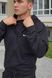 Чоловічий спортивний костюм Nike з капюшоном чорний Комплект Найк Кофта на змійці Штани Мой-14 1 фото 7