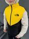 Мужская жилетка The North Face черная с желтым без капюшона Безрукавка ТНФ стеганная из плащевки Intr-1620135801 фото 2