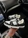 Жіночі кросівки Louis Vuitton Trainer чорно-білі шкіряні Луї Віттон Arm-B1155-2 фото 1