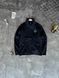 Мужская ветровка Moncler с капюшоном темно-синяя Куртка Монклер из плащевки демисезонная Моло-MNC-2 фото 2