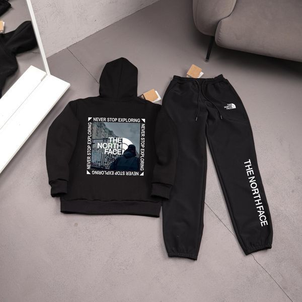 Мужской зимний спортивный костюм The North Face голубой Комплект ТНФ Худи Штаны плащевка Ads-562 фото