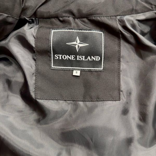 Мужская жилетка Stone Island без капюшона синяя Безрукавка стёганная Стон Айленд Хар-244 фото