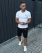 Мужской летний костюм Nike Футболка Шорты Барсетка белый комплект Найк Intr-1586983583 фото 3