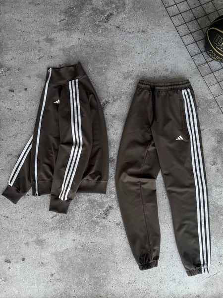 Чоловічий спортивний костюм Adidas темно сірий Комплект Адідас без капюшона Моло-61SW фото