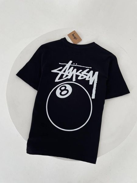 Чоловіча футболка Stussy ball біла бавовняна Теніска Стуссі гла-63 фото