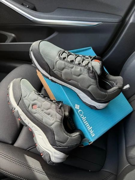 Мужские зимние кроссовки Columbia Firecamp Fleece Gore-Tex хаки с серым Коламбия Гортекс утепленные Pow-CL023 3 фото