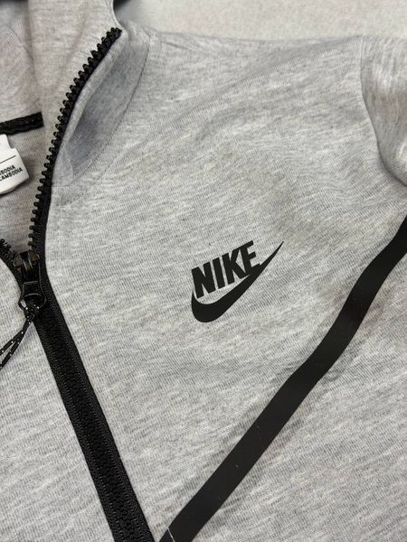 Жіноча демісезонна кофта Nike Tech Fleece сіра Dej-2 фото