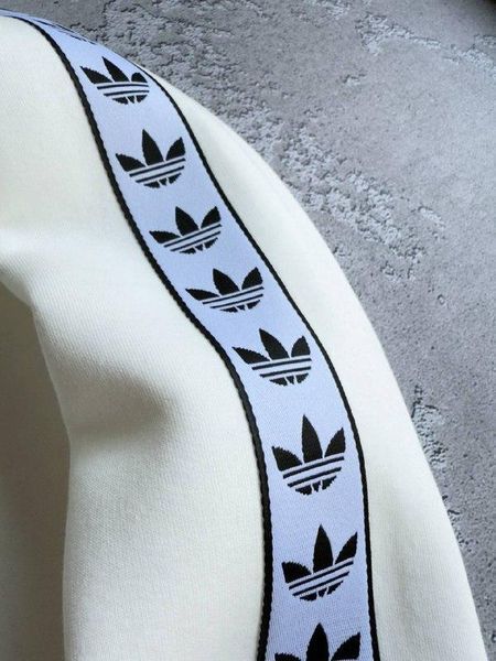 Чоловічий зимовий спортивний костюм Adidas без капюшона молочний Комплект Адідас Хар-694 фото